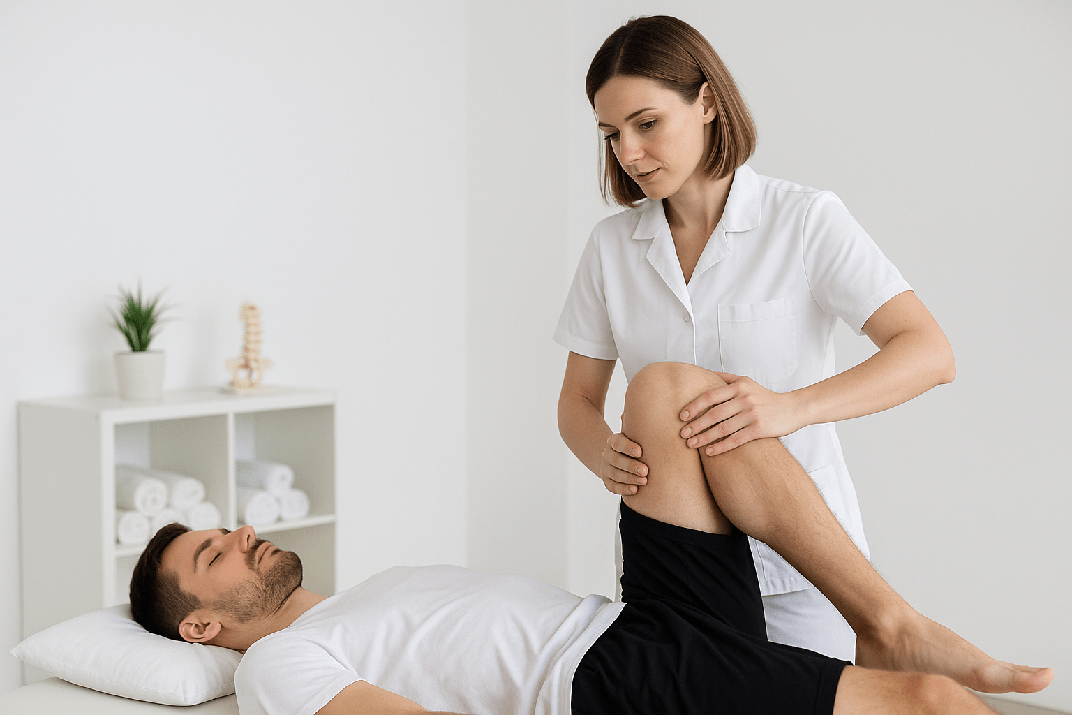 Valoración de movilidad de la rodilla en fisioterapia